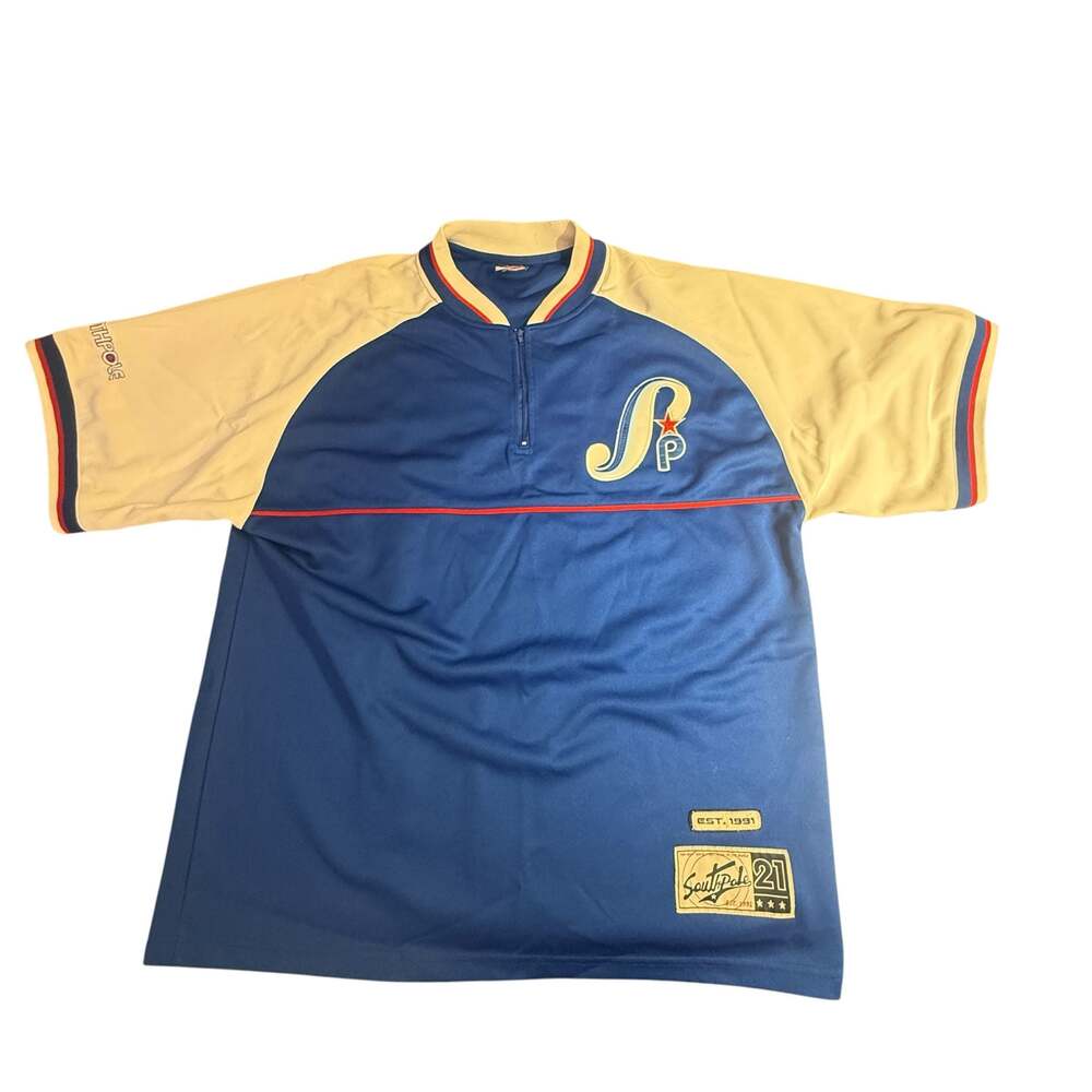 Vintage Southpole All Players League 1/4 Zip Jersey Shirt XL